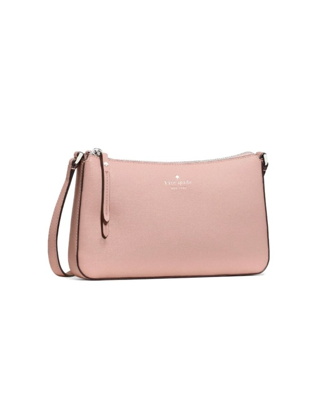 New Kate Spade Ginnie Crossbody Coated Canvas Rose Smoke